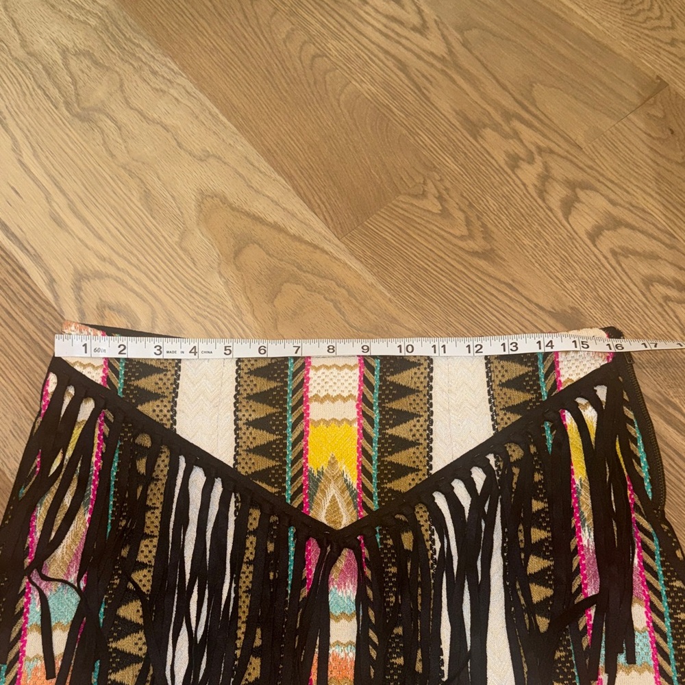 Judith March Western Fringe Mini Skirt - Picture 4 of 5